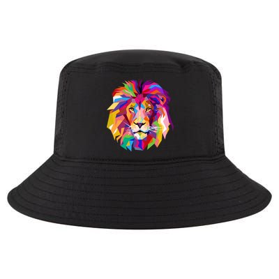 Elegant Colorful Cool Lion Head Cool Comfort Performance Bucket Hat