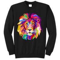 Elegant Colorful Cool Lion Head Sweatshirt