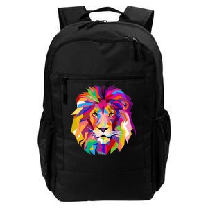 Elegant Colorful Cool Lion Head Daily Commute Backpack