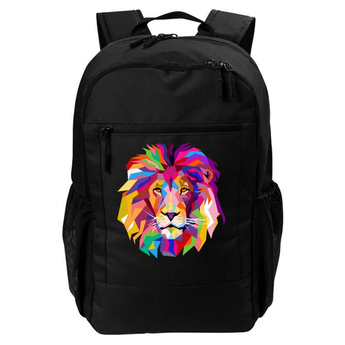 Elegant Colorful Cool Lion Head Daily Commute Backpack