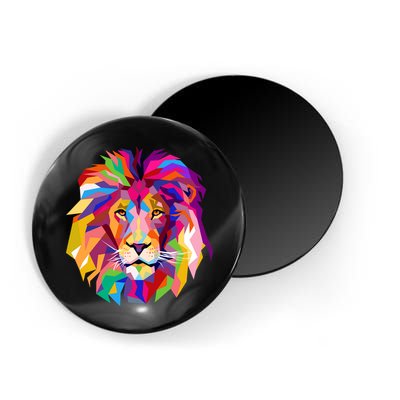 Elegant Colorful Cool Lion Head Magnet