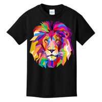 Elegant Colorful Cool Lion Head Kids T-Shirt