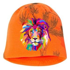 Elegant Colorful Cool Lion Head Kati - Camo Knit Beanie