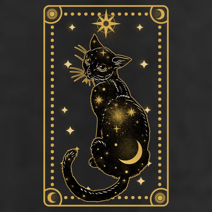 Elegant Galaxy Tarot Card Cat Cool Comfort Performance Bucket Hat