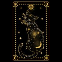 Elegant Galaxy Tarot Card Cat Mug