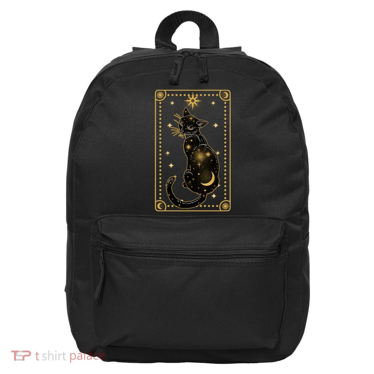 Elegant Galaxy Tarot Card Cat 16 in Basic Backpack