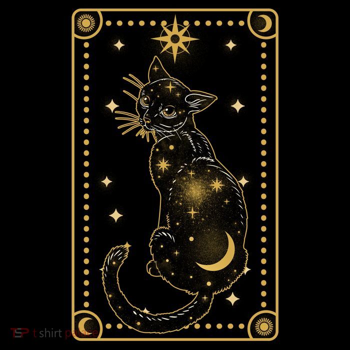 Elegant Galaxy Tarot Card Cat 16 in Basic Backpack