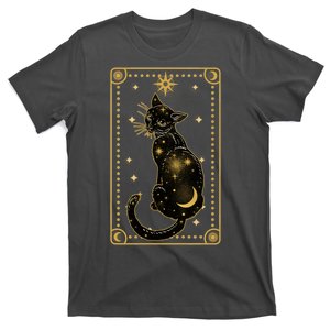 Elegant Galaxy Tarot Card Cat T-Shirt