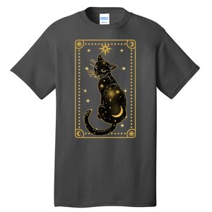 Elegant Galaxy Tarot Card Cat Tall T-Shirt