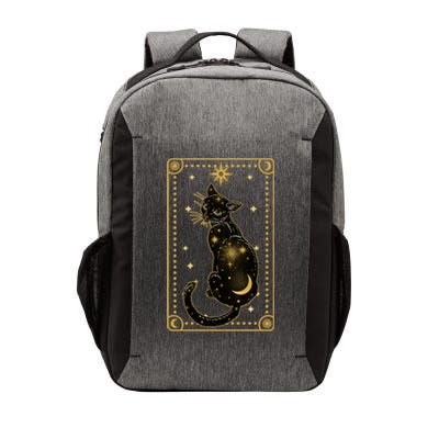 Elegant Galaxy Tarot Card Cat Vector Backpack