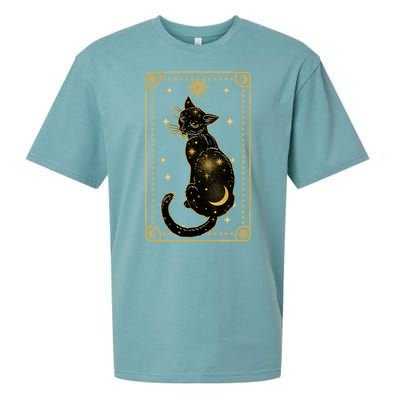 Elegant Galaxy Tarot Card Cat Sueded Cloud Jersey T-Shirt