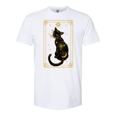 Elegant Galaxy Tarot Card Cat Softstyle® CVC T-Shirt