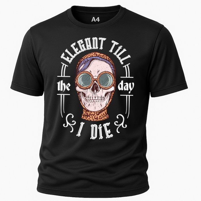 Elegant Till The Day I Die Skull Cooling Performance Crew T-Shirt