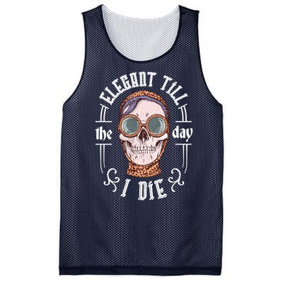 Elegant Till The Day I Die Skull Mesh Reversible Basketball Jersey Tank