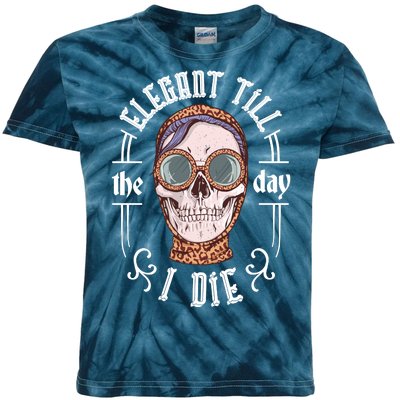 Elegant Till The Day I Die Skull Kids Tie-Dye T-Shirt