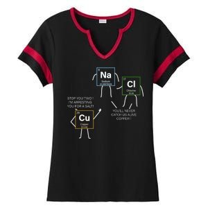 Element Funny Science Puns Ladies Halftime Notch Neck Tee