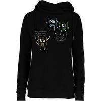 Element Funny Science Puns Womens Funnel Neck Pullover Hood