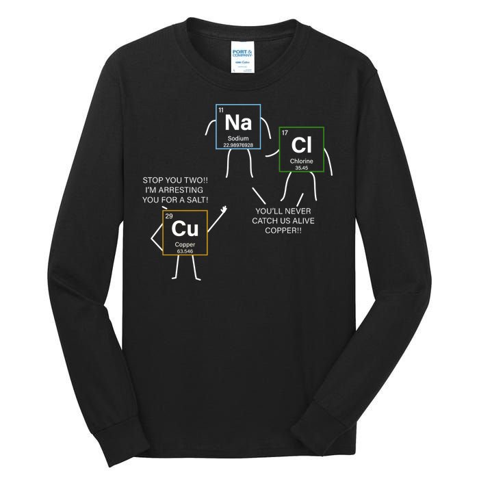 Element Funny Science Puns Tall Long Sleeve T-Shirt