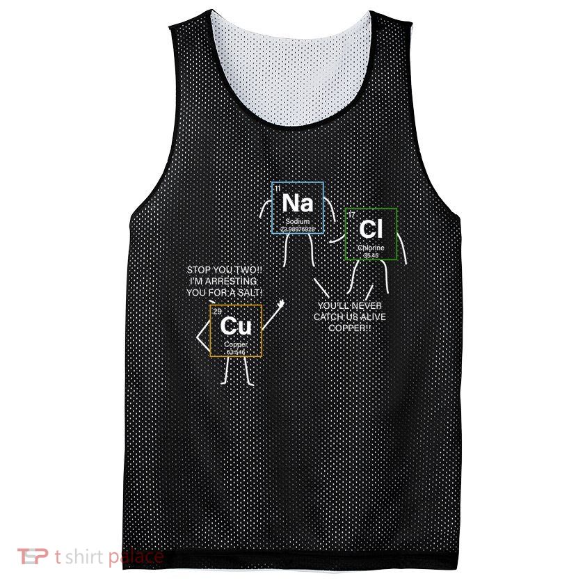 Element Funny Science Puns Mesh Reversible Basketball Jersey Tank