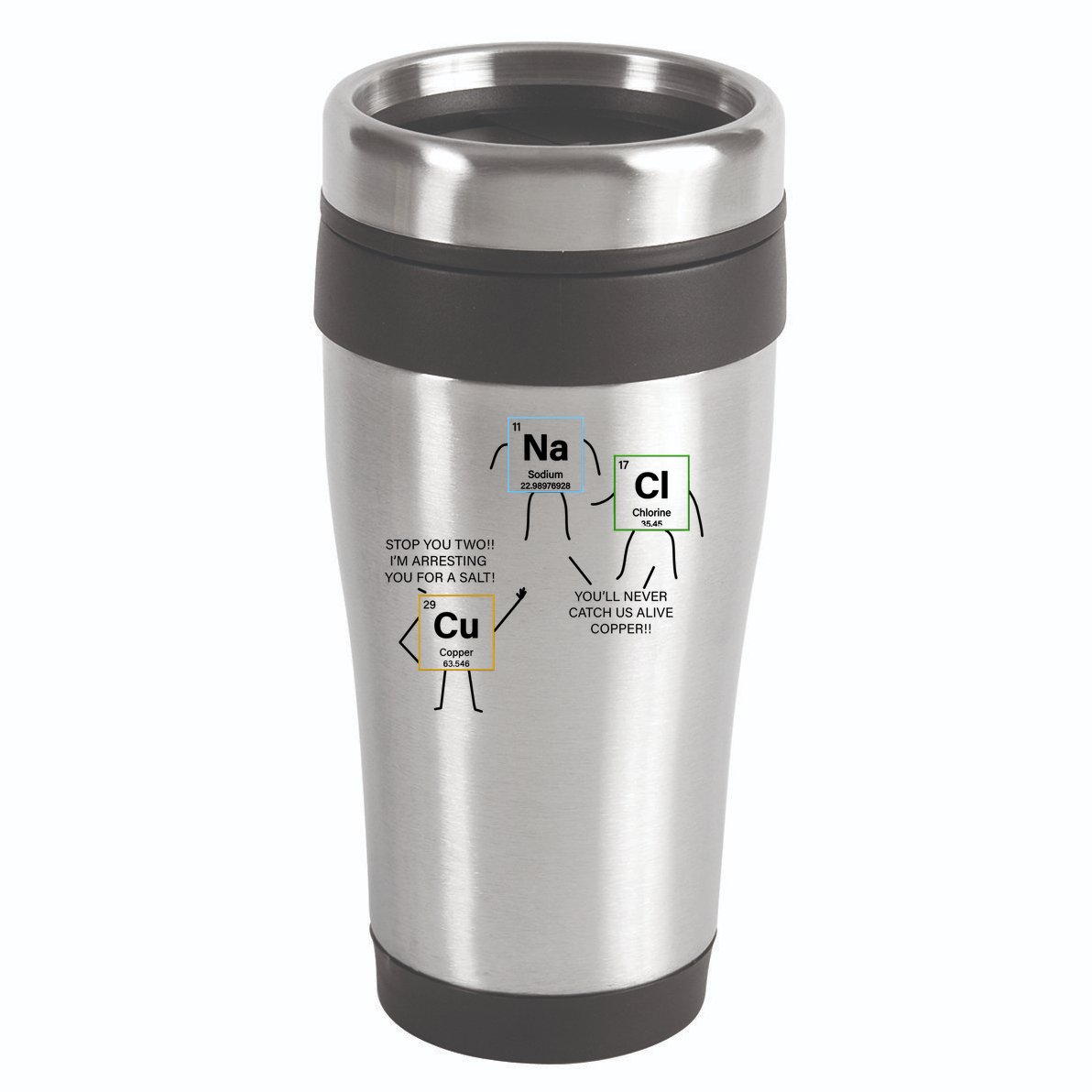Element Funny Science Puns 16oz Travel Tumbler