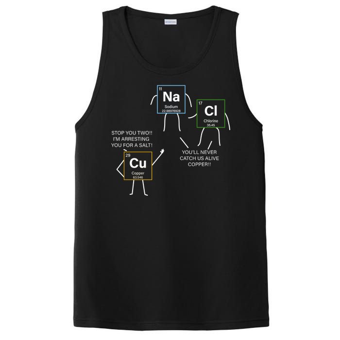 Element Funny Science Puns PosiCharge Competitor Tank