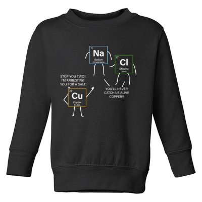 Element Funny Science Puns Toddler Sweatshirt
