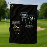 Element Funny Science Puns Golf Towel