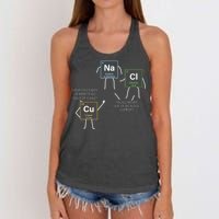 Element Funny Science Puns Women's Knotted Racerback Tank