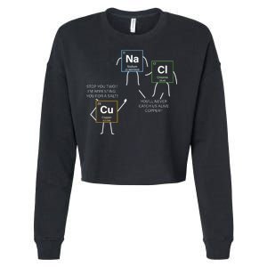 Element Funny Science Puns Cropped Pullover Crew