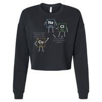 Element Funny Science Puns Cropped Pullover Crew