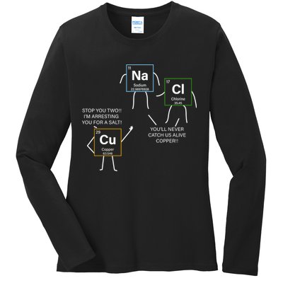 Element Funny Science Puns Ladies Long Sleeve Shirt