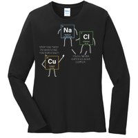 Element Funny Science Puns Ladies Long Sleeve Shirt