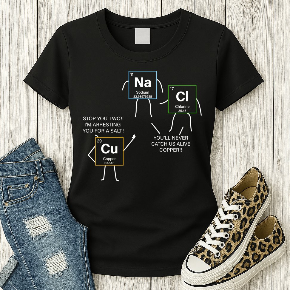 Element Funny Science Puns Womens T-Shirt