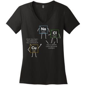 Element Funny Science Puns Women's V-Neck T-Shirt