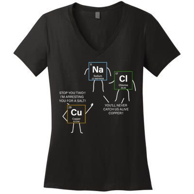 Element Funny Science Puns Women's V-Neck T-Shirt