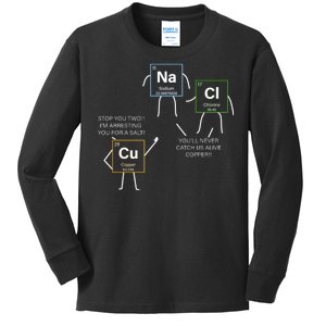 Element Funny Science Puns Kids Long Sleeve Shirt