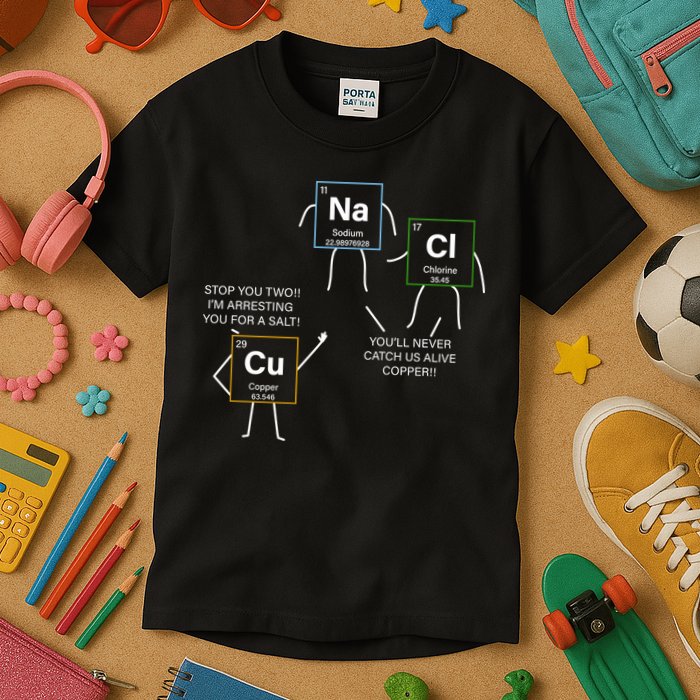 Element Funny Science Puns Kids T-Shirt