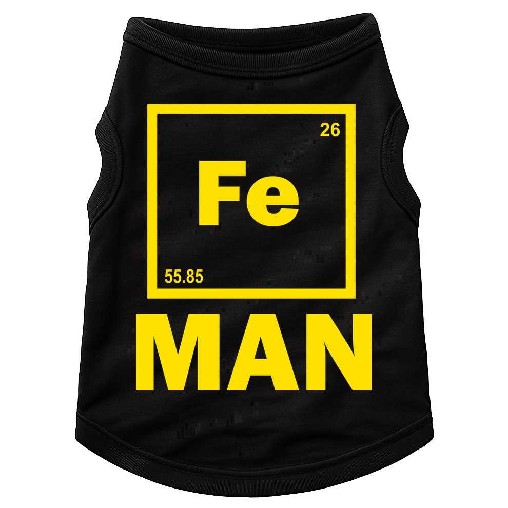 Element Of Iron Fe Doggie Tank