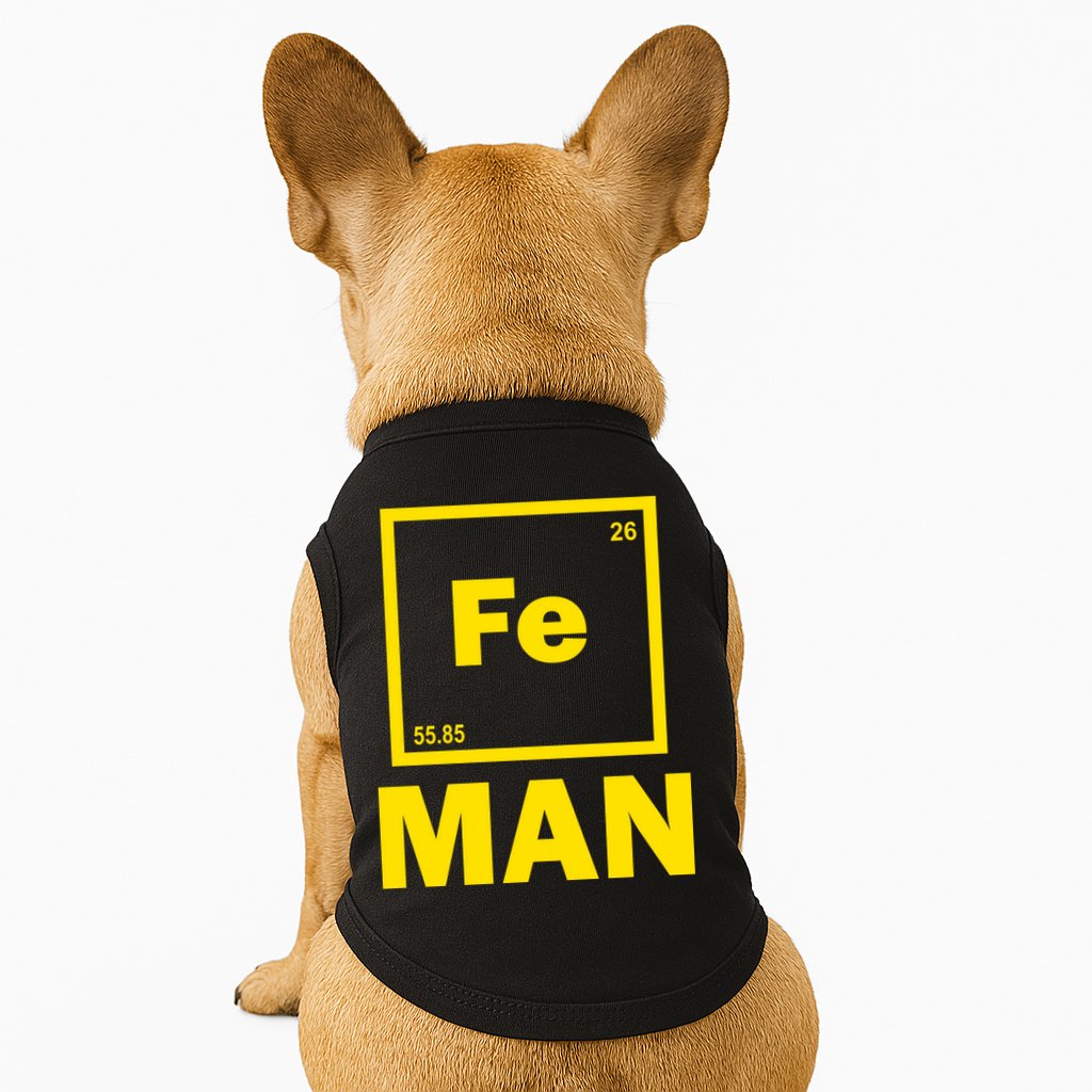 Element Of Iron Fe Doggie Tank