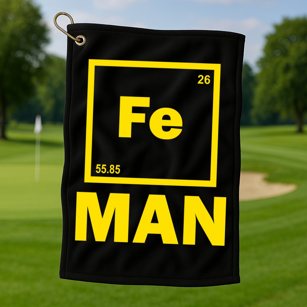 Element Of Iron Fe Golf Towel