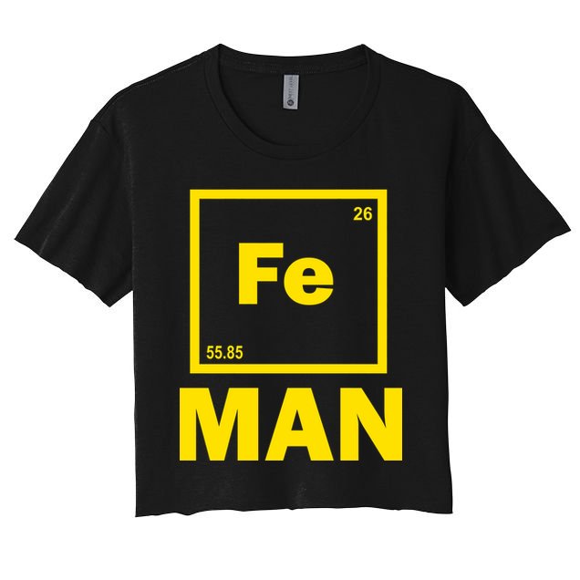 Element Of Iron Fe Crop Top