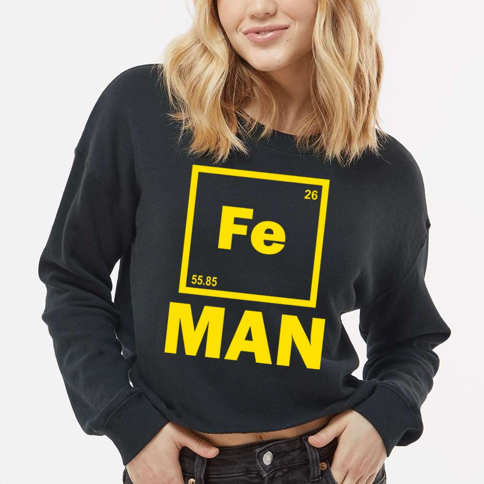 Element Of Iron Fe Cropped Pullover Crew