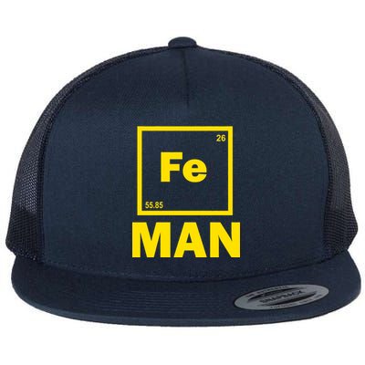 Element Of Iron Fe Flat Bill Trucker Hat