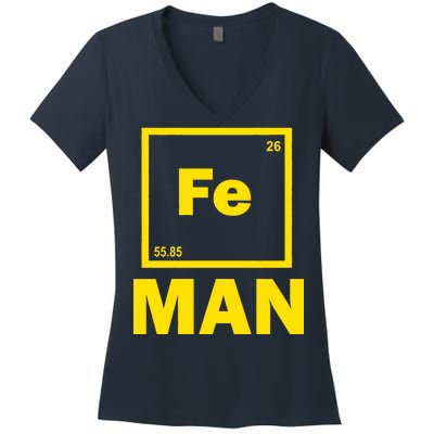 Element Of Iron Fe Women's V-Neck T-Shirt