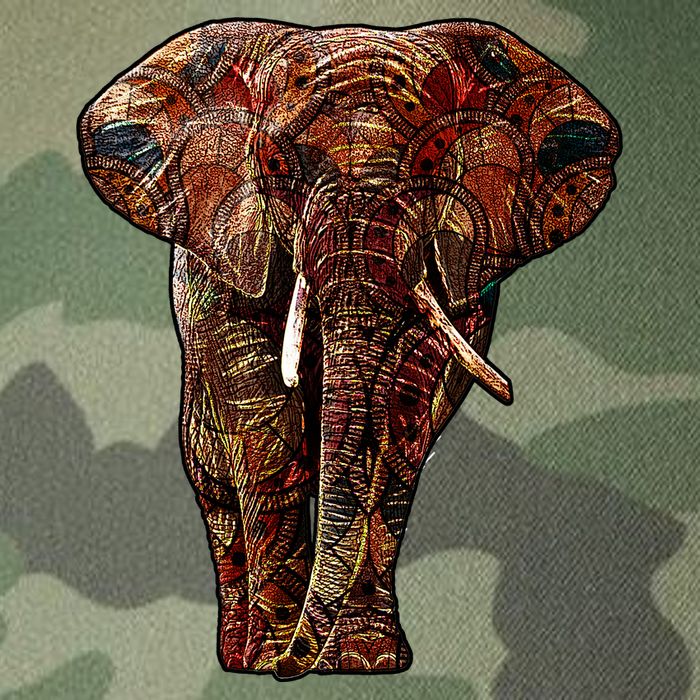 Elephant African Pattern Legacy Tie Dye Trucker Hat