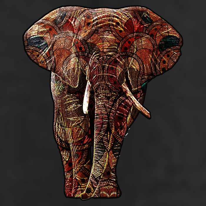 Elephant African Pattern Adult Drive Performance Visor