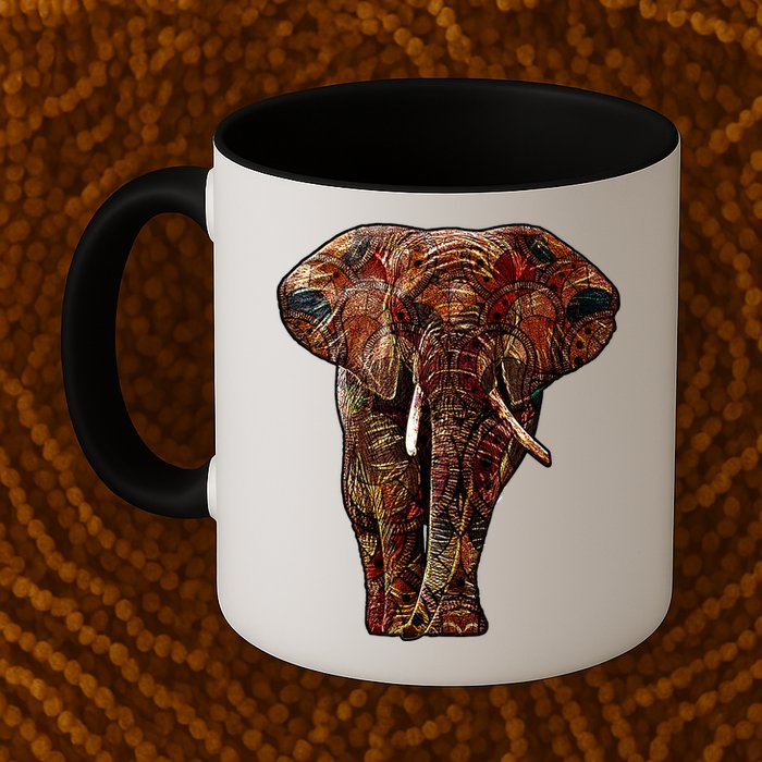 Elephant African Pattern Mug