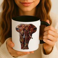 Elephant African Pattern Mug