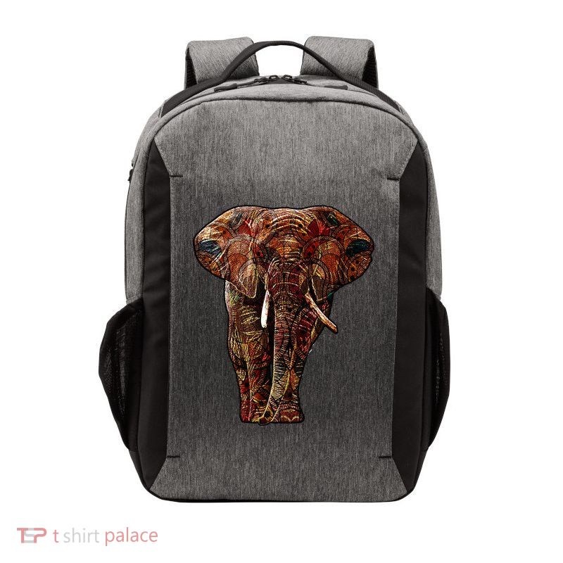 Elephant African Pattern Vector Backpack