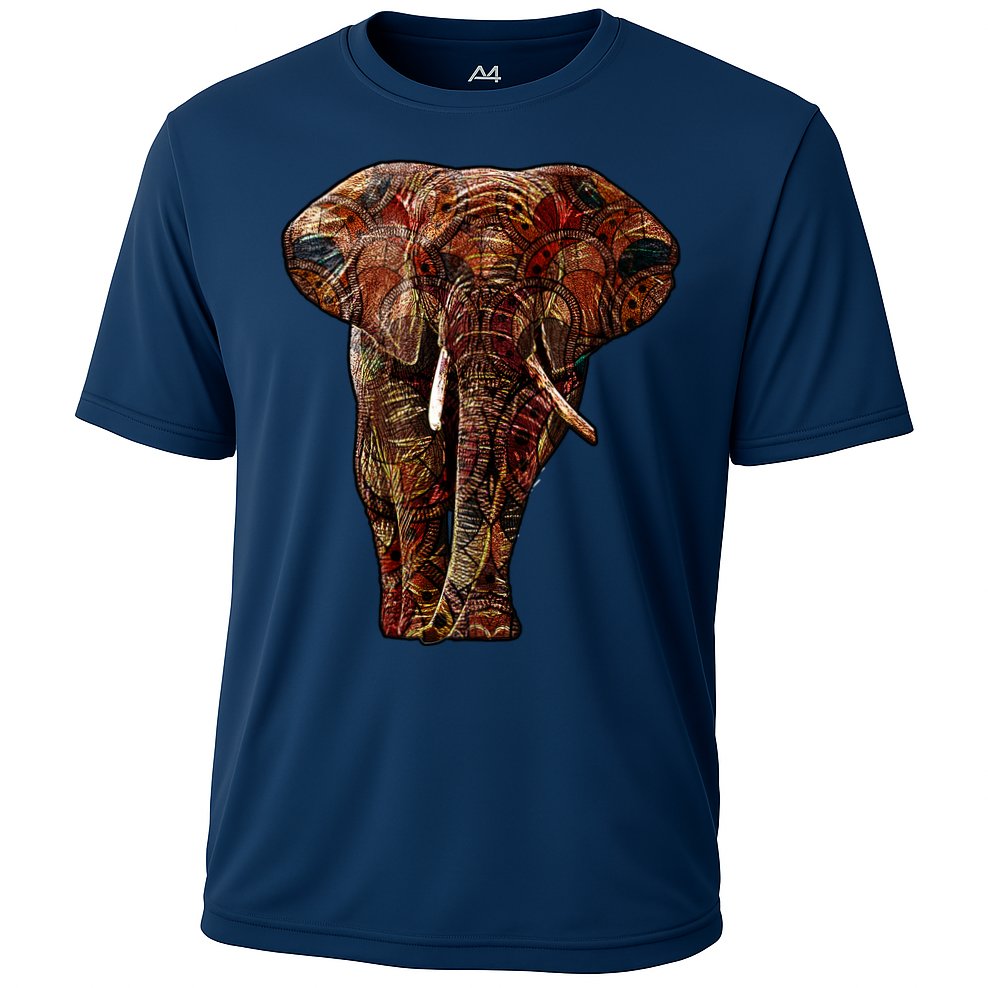 Elephant African Pattern Performance Shirt